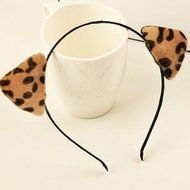 Yaheeda Women Hair Band Headwear,Cute Fawn Cat Ox Ear Shape Solid Headband for Women and Girls N5