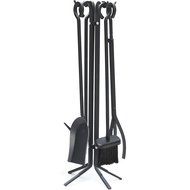 World Pride 5-piece Wrought Irontoolset,black, Fireplace Tool N2