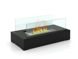 Fire Desire's Cubic Fireplace - Best Seller, Perfect for Table Top, Tempered Glass, Both Indoor and Outdoor Use... N5