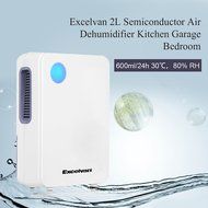 Excelvan 2L Portable Semiconductor Air Dehumidifier Ultra-low Noise Environment-friendly Air Purify Closet Kitchen... N7