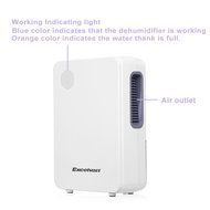 Excelvan 2L Portable Semiconductor Air Dehumidifier Ultra-low Noise Environment-friendly Air Purify Closet Kitchen... N8