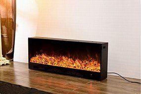 Fireplace Electric Embedded Insert Heater Glass Flame Remote Control N5