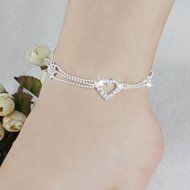 Women Sexy Crystal Anklet Ankle Bracelet Barefoot Sandal Beach Foot Jewelry Gift N4