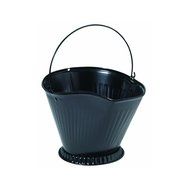 Black Fireplace Coal Hod with Wire Handle