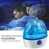 Quiet Ultrasonic Cool Mist Filter-Free Small Room Humidifier / Anti-Microbial Water Chamber