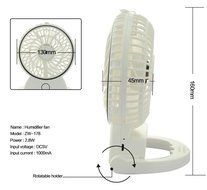 Welltop Table Fans Portable Desktop Humidifier Fan Handheld Fans Rechargeable Cooling Misting Fan Personal Cooling... N16