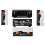 Klipsch R-5502-W II In-Wall Speaker 3.0 Denon AVR-X4000 IN-Command 7.2