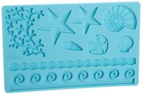 niceeshop(TM) Fondant and Gum Paste Silicone Baking Cake Mold,Sealife Style N4
