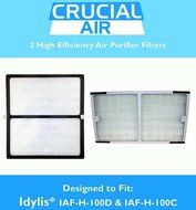 Idylis C &amp; D HEPA Air Purifier Filters - Part # IAF-H-100D &amp; IAF-H-100C N4