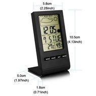 LinGear Thermo-hygrometer LCD Temperature Moisture Meter with Data Storage Function, Multi-functional Thermohygrometer...
