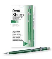 Pentel Sharp Automatic Pencil, 0.9mm Lead Size, Yellow Barrel, Box of 12 (P209G) N7