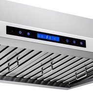 AKDY&reg; 48" Under Cabinet Kitchen Cooking Vent LED Touch Control Stainless Steel Range Hood w/Remote Control N2