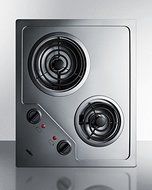 Summit Appliance 21.25'' Electric Cooktop with 2 Burners