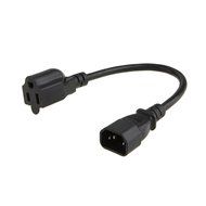 CableCreation [2-PACK] 1 Foot 18AWG Standard Computer Power Adapter Cord NEMA 5-15R to IEC320 C14, 0.3M / Black N2