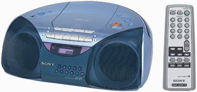 Sony CFD-S20CP CD/MP3/Cassette/Radio Boombox with 5-Character LCD Scrolling Display
