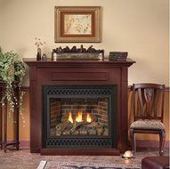 Deluxe 42 Tahoe DV IP Fireplace with Rectangle Doors, LP