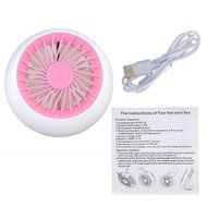 Asiacc Portable USB rechargeable lightweight quite design personal fan for laptop room office outdoor travel (... N6