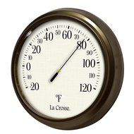 LaCrosse 104-108 Analog Round Thermometer, 8.5"