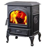 HorseFlame cast iron freestanding wood burning stove Matt black