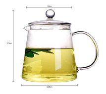 Xiazhi High Borosilicate Glass Teapot ,Glass Teakettles Stovetop Safe 1100ml N5
