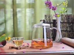 Xiazhi High Borosilicate Glass Teapot ,Glass Teakettles Stovetop Safe 1100ml N6