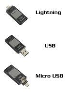 iPhone USB Flash Drive Suit For Iphone 6 / 5 IOS 9.0 and Android with Double Plug (USB and iPhone Interface) for... N5