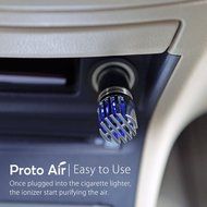 ProtoAir Car Air Purifier, Ionizer, Ozone Generator, and Odor Eliminator. Negative Ion Generator and Car Air Freshener N13