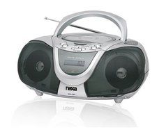 Naxa NX-243 Portable MP3/CD Player With Text Display and AM/FM Stereo Radio
