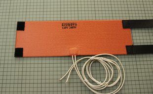 Nitrous Bottle Heater 4" x 12 1/2" 120V 240W KEENOVO Flexible Silicone Heater N4