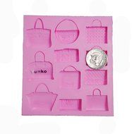 Yunko 11 Cavity Fashion Lady Handbag Silicone Fondant Cake Decoration Mould Chocolate Mold Candy Sugar Mold Chanel... N2