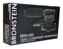 BRONSTEIN BRN 900 (HD Audio w/Noise Redux) Video Microphone with Rubber Shockmount