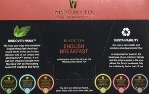 Wissotzky Tea Spiced Citrus Nana Mint Herbal Single Serve Cups for Keurig K Cups, 12 Count N65