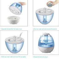 Cool Mist Ultrasonic Humidifier, Anypro 3.5L Anti-mold Steam Vaporizer with Super Quiet Operation, Automatic Shut-off... N6