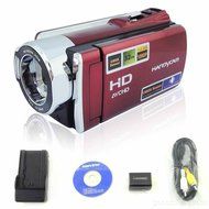 Toughsty&trade; 2.7&rdquo; LCD 720P Full HD DV Camera 16x Zoom Camcorder 270&deg;Rotation(Red) N2