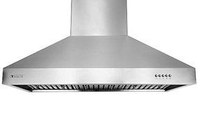 XtremeAir UL03-W36 Wall Mount Range Hood with 900 CFM Baffle Filters/Grease Drain Tunnel, 36"