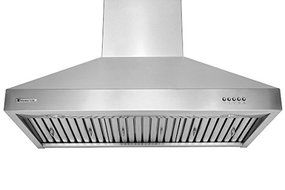 XtremeAir UL03-W36 Wall Mount Range Hood with 900 CFM Baffle Filters/Grease Drain Tunnel, 36" N2