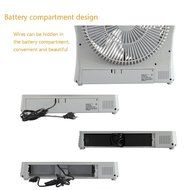 HAITRAL Rechargeable Table Fan SF-399A Turbo Force Air Circulator AC/DC Operated with Led Light N6