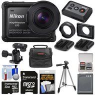 Nikon KeyMission 170 Wi-Fi Shock &amp; Waterproof 4K Video Action Camera Camcorder with Remote + 32GB Card + Battery...