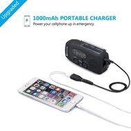 [2016 Upgraded Version] ELECLOVER Portable Dynamo Emergency Solar Crank AM/FM/NOAA(WB) Weather Radio with LED...