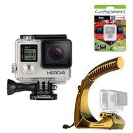 GoPro Hero4 Hero 4 12MP Full HD 4K 30fps 1080p 120fps Built-In Wi-Fi Waterproof Wearable Camera Black Adventure... N22