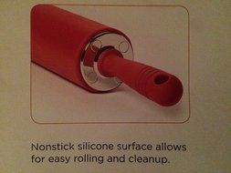 Silicone Rolling Pin Set with Silicone Baking Mat Extra Large 21" Ball Bearings Non Stick High Quality From Sil-pin N3