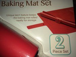 Silicone Rolling Pin Set with Silicone Baking Mat Extra Large 21" Ball Bearings Non Stick High Quality From Sil-pin N4