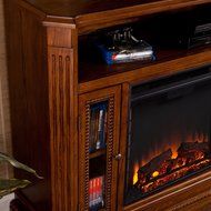 Atkinson Media Fireplace - Rich Brown Oak N6