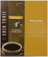 Caza Trail Coffee, Kona Blend, 50 Single Serve Cups N9