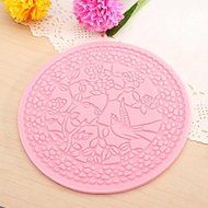 Magpies Branches Round Silicone Lace Fondant Mold Cake Mould N6