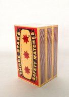 Swedish Match, Three Stars Safety Matches, 3 Pack, Strike-On-Box N2