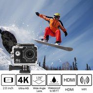 Pacuwi 4K WiFi Sports Action Camera ,30FPS 2.7K Resolution Waterproof, 2 Inch LCD Screen ,173 Degree Wide Angle... N2