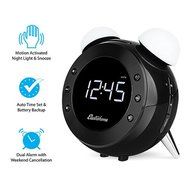 Electrohome Retro Alarm Clock Radio with Motion Activated Night Light and Snooze, Digital AM/FM Radio, Wake-up... N4