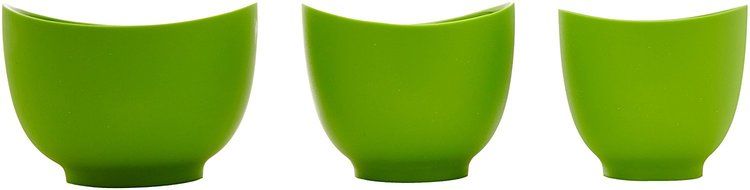 iSi Basics FlexibleSilicone Mixing Bowls, Set of 3, 1 QT, 1.5 QT, 2 QT, Red N5