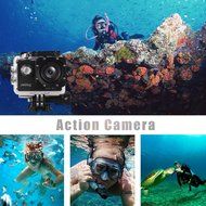 4K WIFI Sports Action Camera 16MP Full HD 1080P 2 Inch LCD Screen 170&deg; Wide Angle Lens Waterproof (memory card...